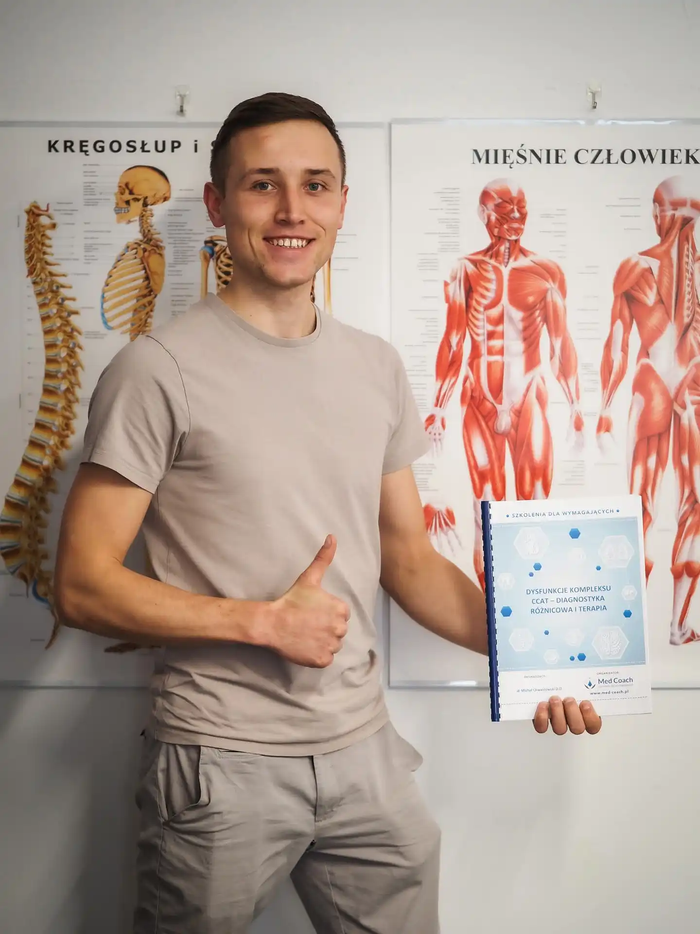 Certyfikat ukończenia szkolenia CCAT z diagnostyki i terapii dysfunkcji przez Kacpra Gawrońskiego